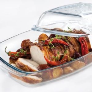 GRILL&DROP Naczynie żaroodporne 4,1l z pokrywą