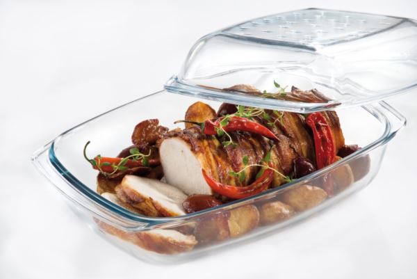 GRILL&DROP Naczynie żaroodporne 4,1l z pokrywą