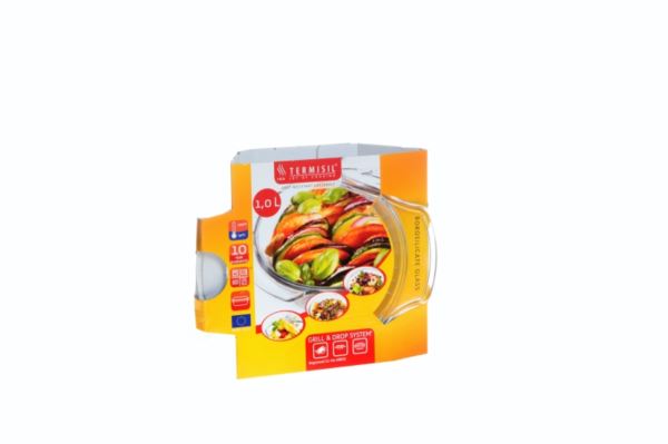 GRILL&DROP Naczynie żaroodporne 1,0l z pokrywą