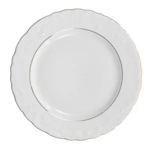 Talerz płytki 25 cm Ćmielów - Rococo Złota Linia