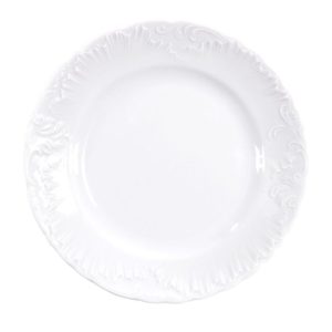Talerz płytki 19 cm Ćmielów - Rococo Białe