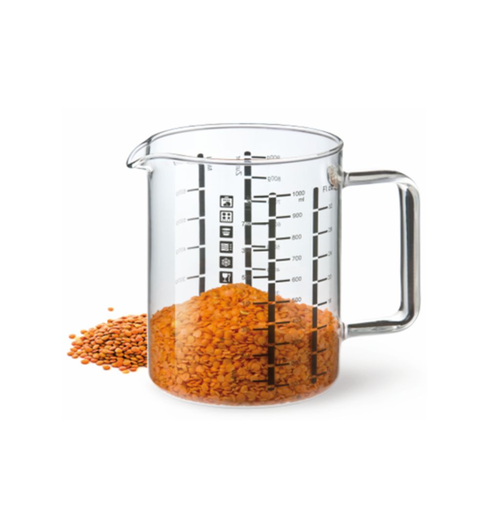 Naczynie miarowe 1l z uchem szklanym - Termisil