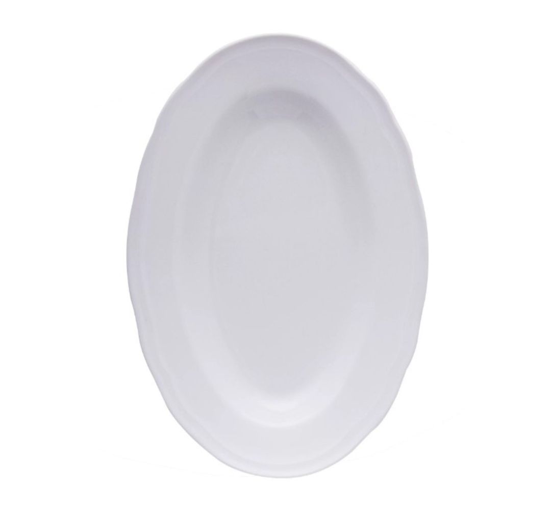 Półmisek owalny Alba 24 cm  Bogucice - Gino White 1228