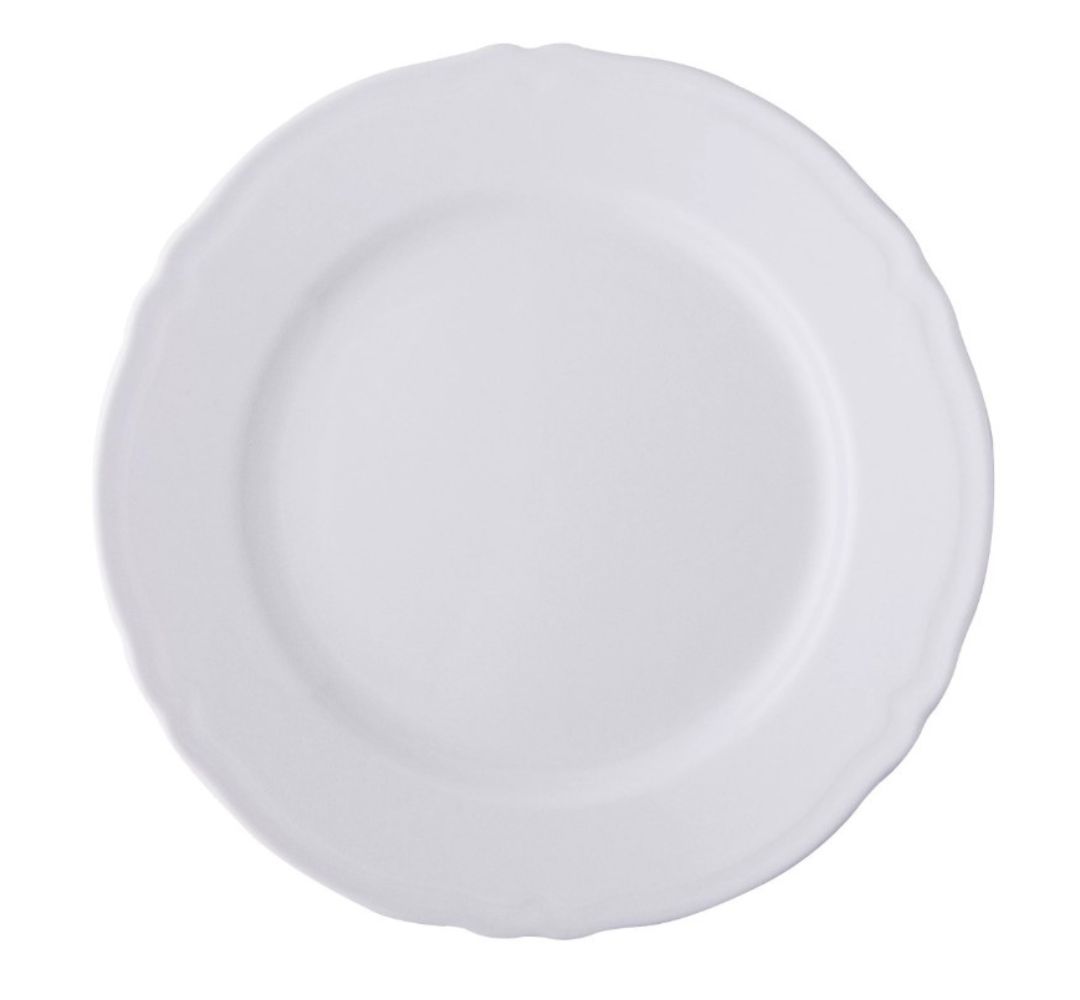 Talerz płytki Alba 26,5 cm Bogucice - Gino White 1228