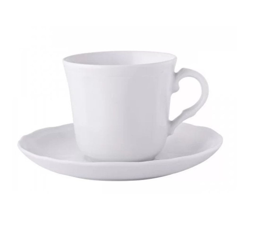 Filiżanka ze spodkiem Alba 220 ml/15 cm Bogucice - Gino White 1228