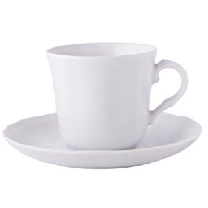 Filiżanka ze spodkiem Alba 260 ml/15 cm Bogucice - Gino White 1228