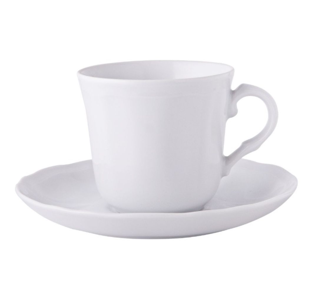 Filiżanka ze spodkiem Alba 260 ml/15 cm Bogucice - Gino White 1228