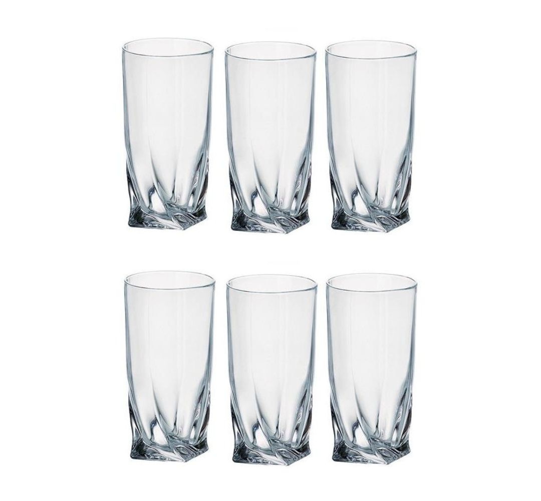 Szklanki long drink 350 ml (6 szt.) Bohemia - Quadro
