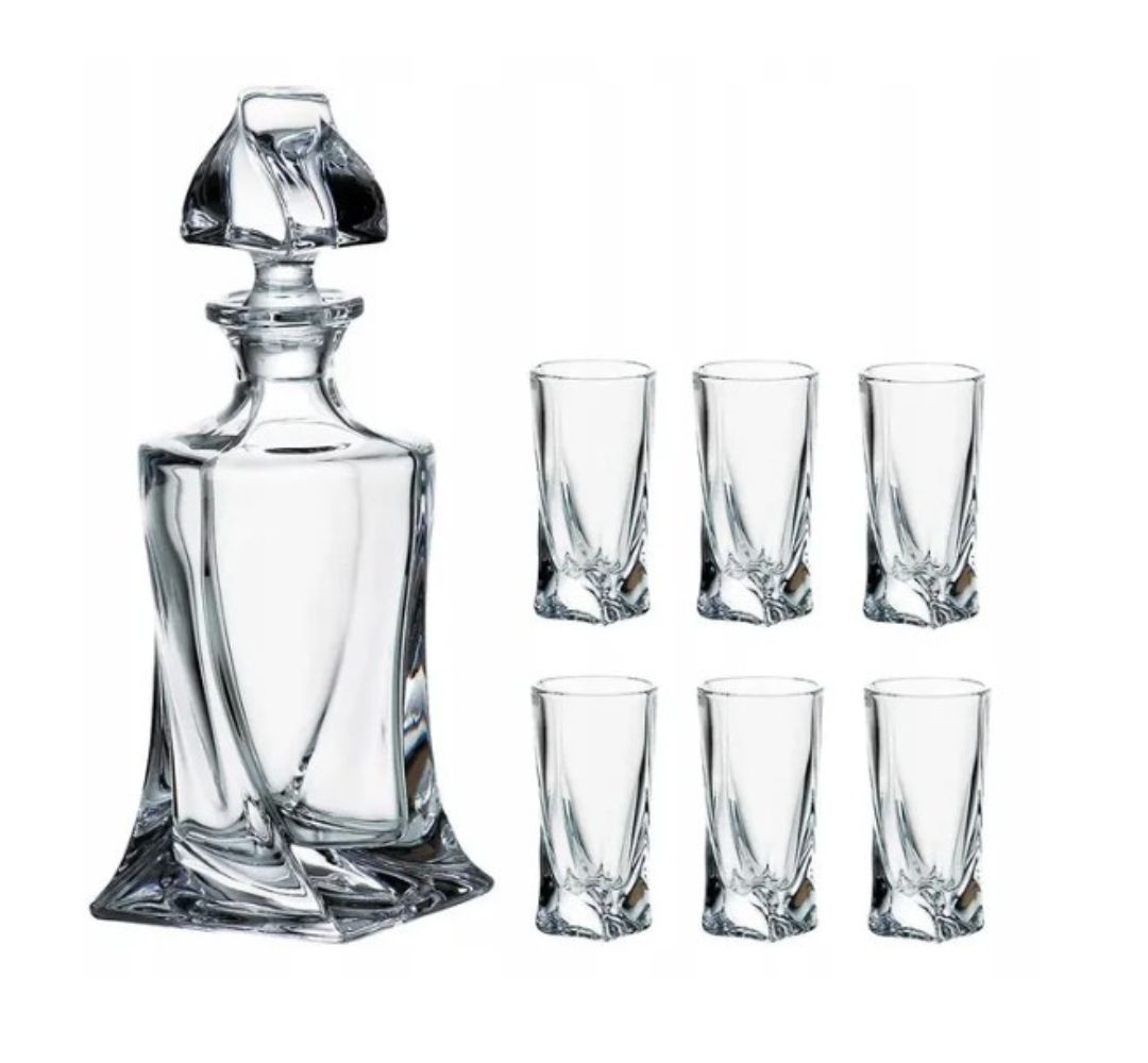 Komplet do likieru karafka i kieliszki (7el.) Bohemia - Quadro