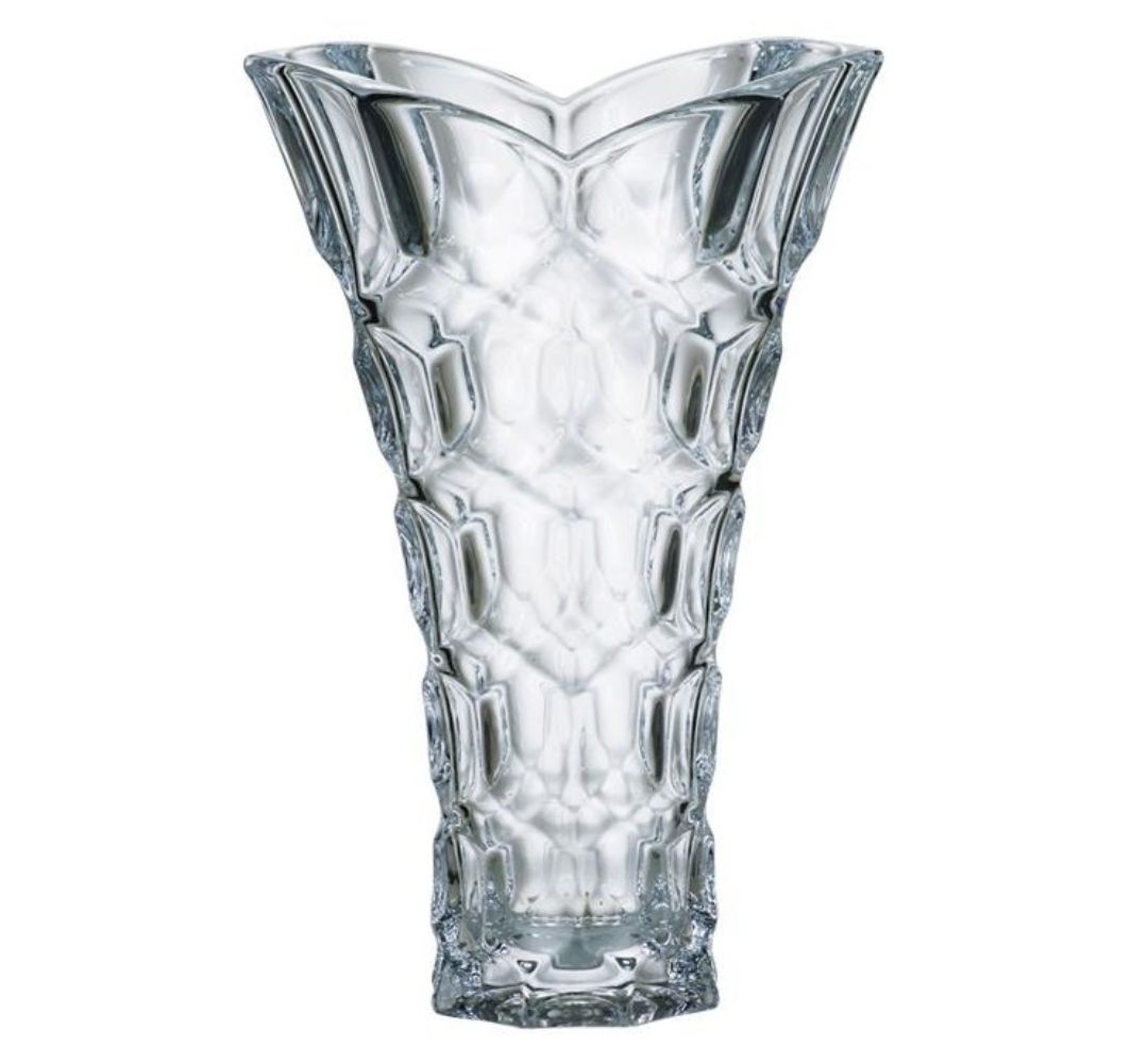 Wazon kryształowy 35,5 cm Bohemia - Honey Comb