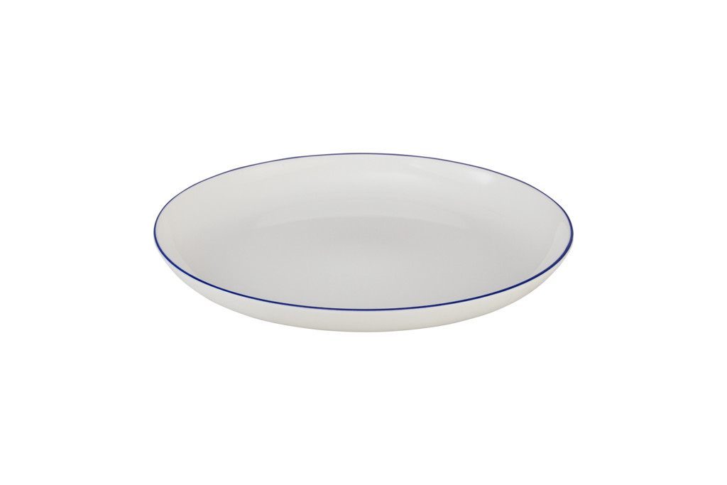 Talerz płytki obiadowy 27 cm Bogucice - Base Blue 1235