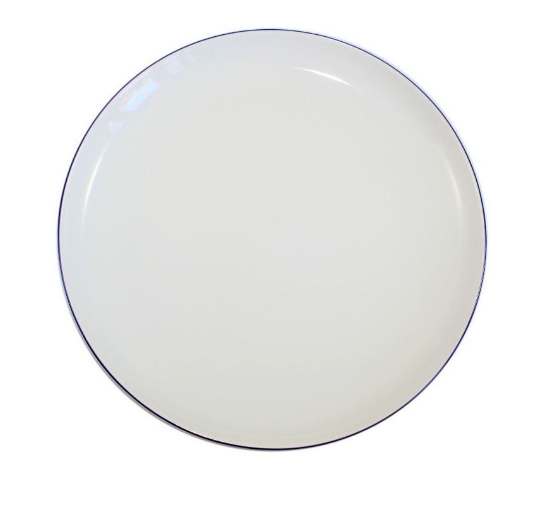 Talerz płytki obiadowy 27 cm Bogucice - Base Blue 1235