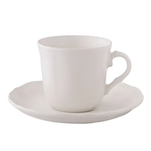Filiżanka ze spodkiem Castel 260ml/15cm Bogucice - Gino Cream 1229  ecru