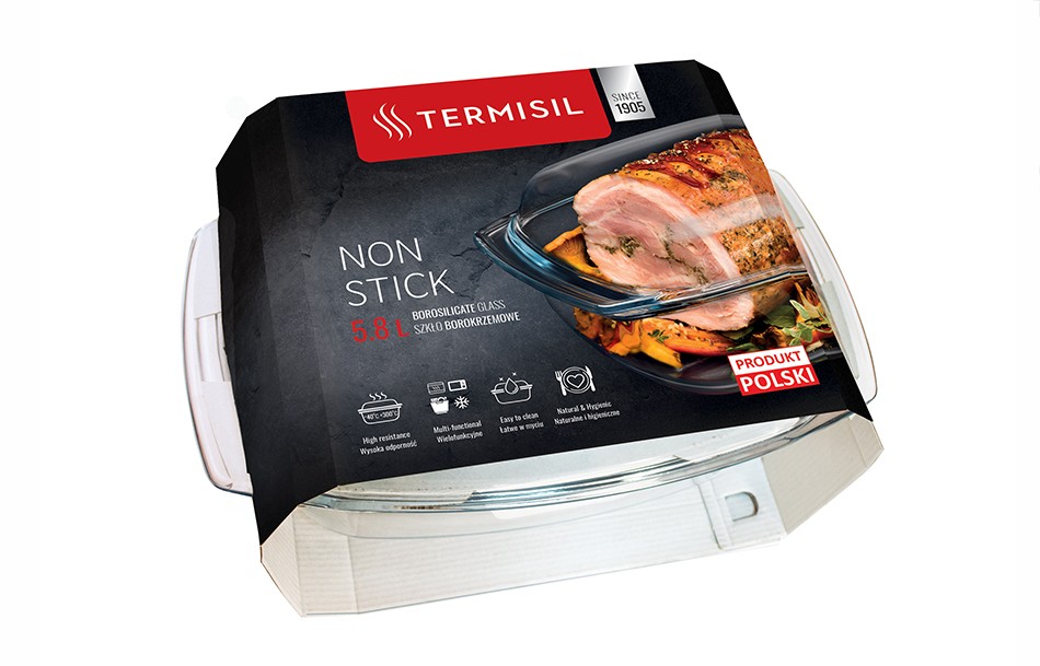 Naczynie żaroodporne 5,8l z pokrywą - Termisil Non Stick