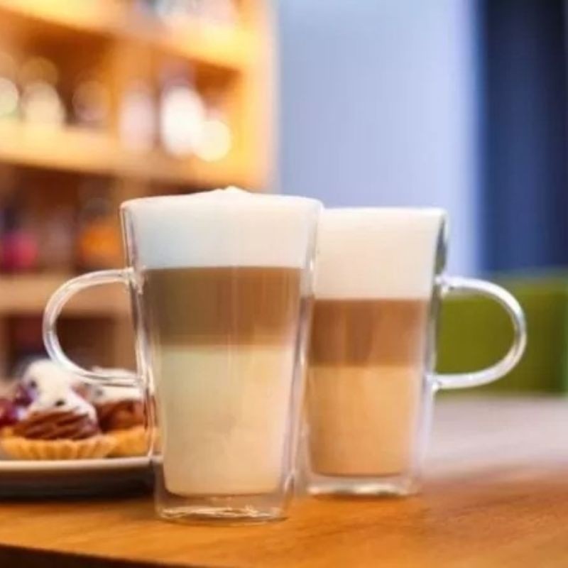 Szklanka z podwójną ścianką latte 320 ml Vialli Design - Amo