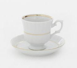 IWONA B014 Filiżanka ze spodkiem 220ml/14cm