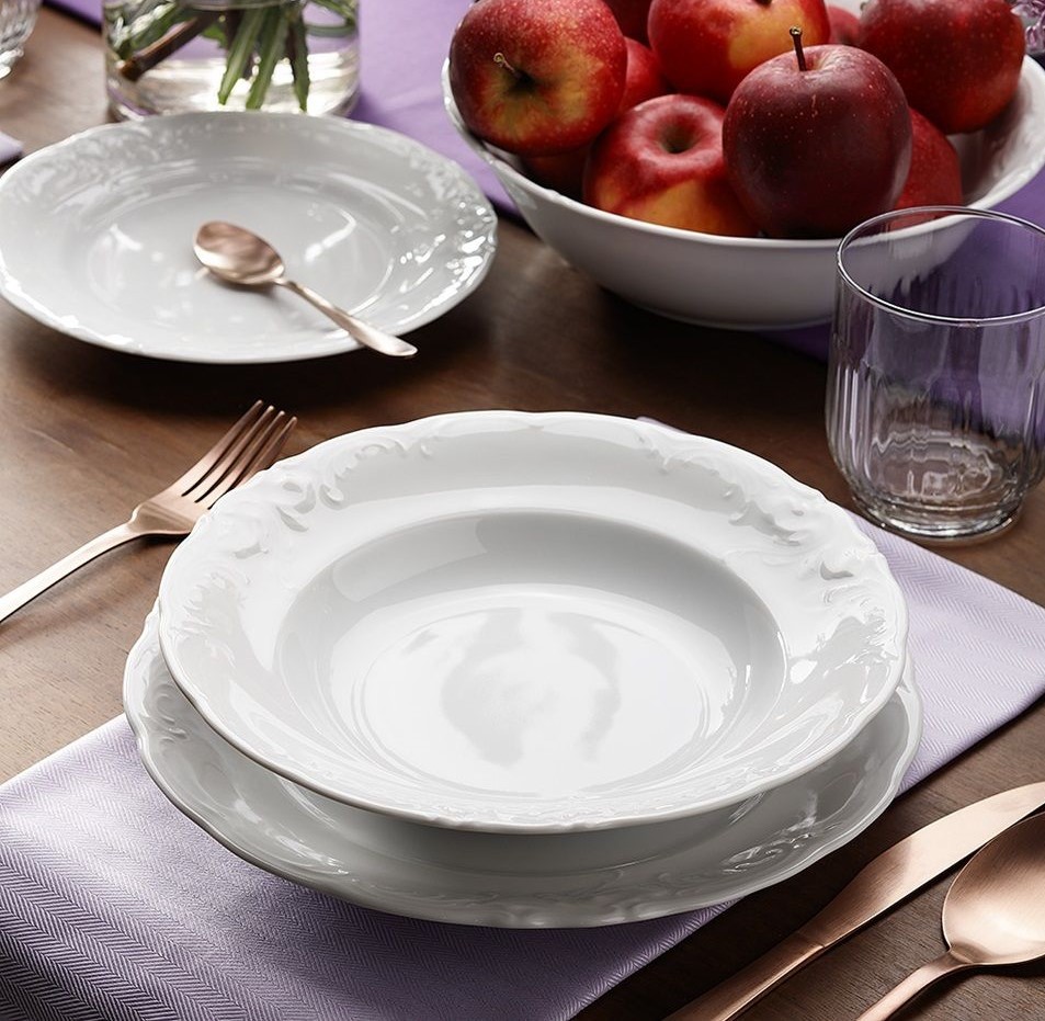 Serwis obiadowy na 12 osób (41el.) Chodzież - Fryderyka Biała