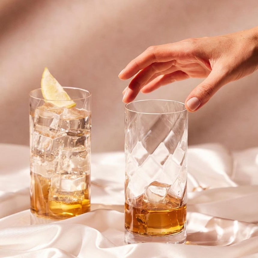 Szklanka long drink 380 ml (1 szt.) Krosno - Romance