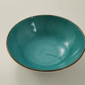 Talerz głęboki 18cm Lubiana Ręcznie Malowana Morski