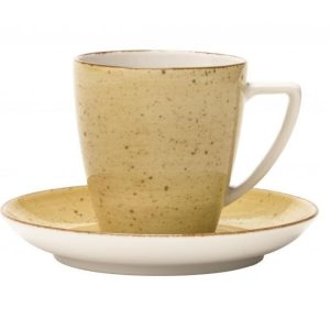 Filiżanka ze spodkiem 200 ml / 14 cm Lubiana - Beata/Sonia 6630J Żółty