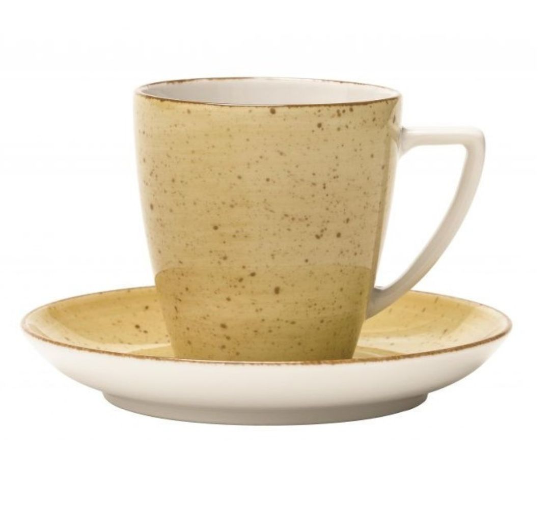 Filiżanka ze spodkiem 200 ml / 14 cm Lubiana - Beata/Sonia 6630J Żółty