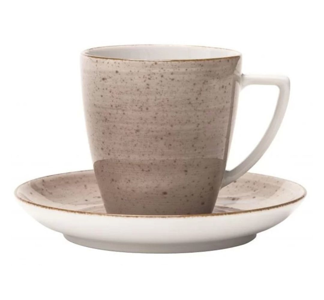 Filiżanka ze spodkiem 200 ml/14 cm Lubiana – Beata/Dorota 6630T Brąz