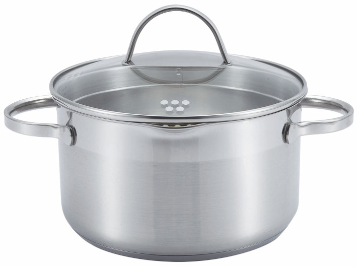 COMFORT NEW Garnek z pokrywką szklaną 14cm