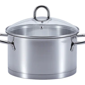 PROFI STAR Garnek z pokrywką szklaną 24cm