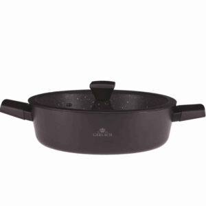 GRANITEX Garnek aluminiowy 28cm z pokrywką