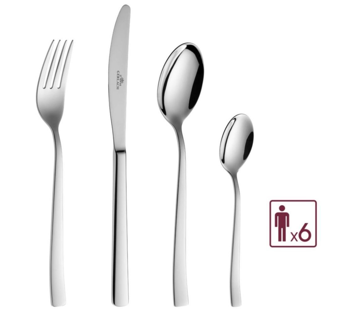 Komplet sztućców na 6 osób (24 el.) Gerlach - Onda