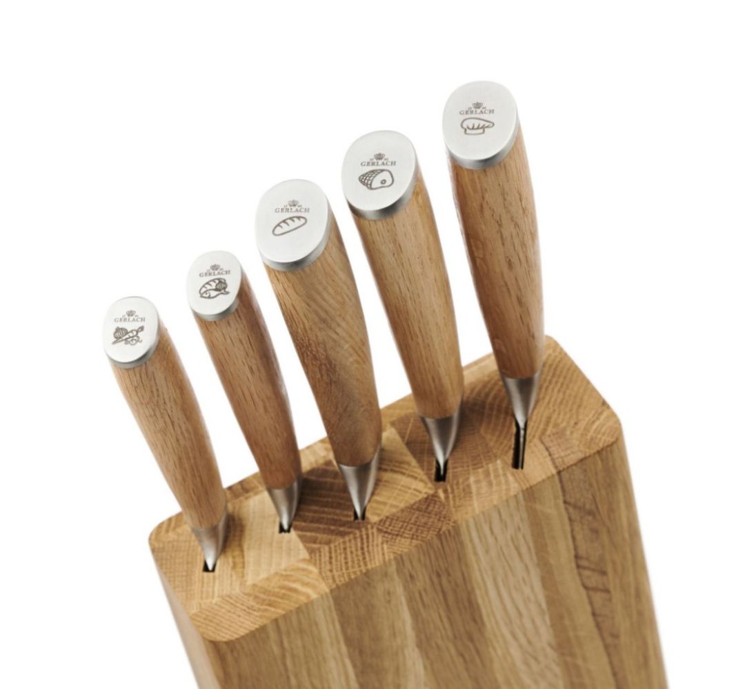 Komplet noży w bloku 5 sztuk Gerlach - Natur - obrazek 2