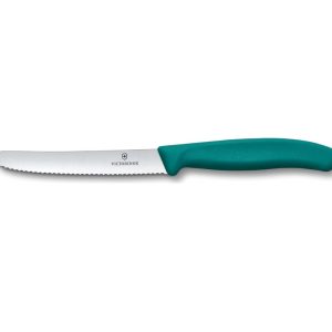 Nóż ząbkowany zielony 11 cm Victorinox - Swiss Classic