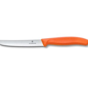 Nóż ząbkowany pomarańczowy 11 cm Victorinox - Swiss Classic
