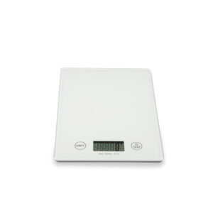 Waga kuchenna do 5 kg, szklana, biała - Weis