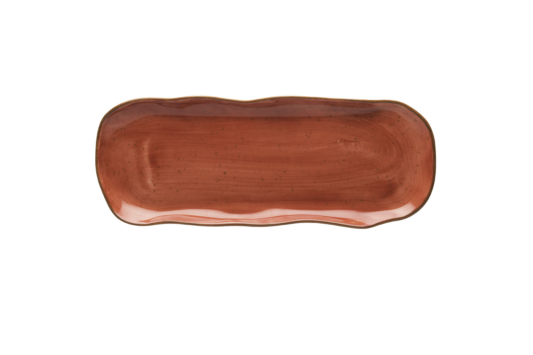 Półmisek - taca 35 x 13,5cm Lubiana Stone Age ceglasty