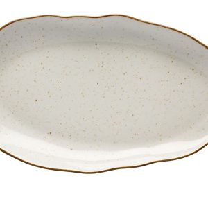 Półmisek 38cm Lubiana Stone Age krem