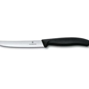 Nóż ząbkowany czarny 11cm Victorinox - Swiss Classic
