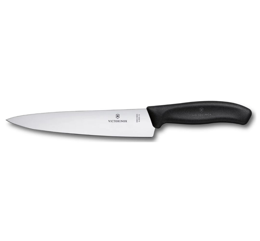 Nóż do porcjowania czarny 19 cm Victorinox - Swiss Classic