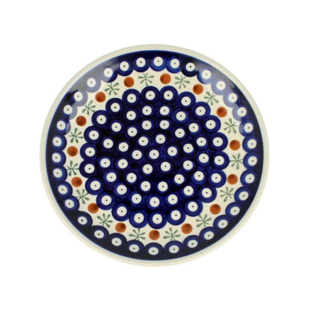 Talerz deserowy płytki 19,5 cm dek. 41- Bolesławiec