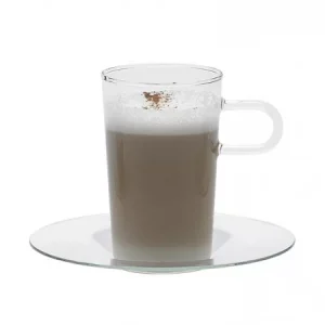 Komplet 2 filiżanek ze spodkiem 200 ml Trend Glass - Costa