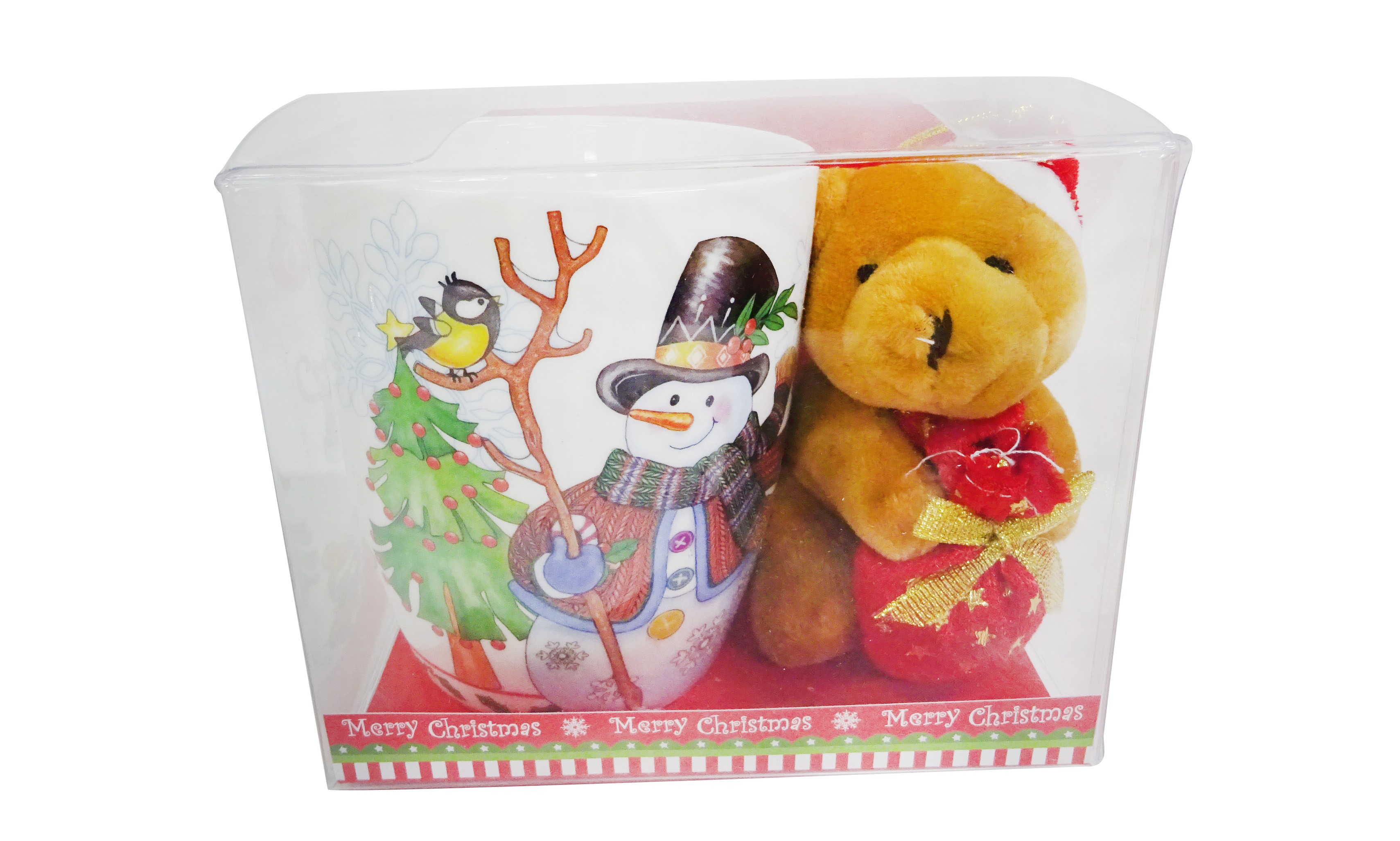 Kubek z Bałwanem + miś 390 ml