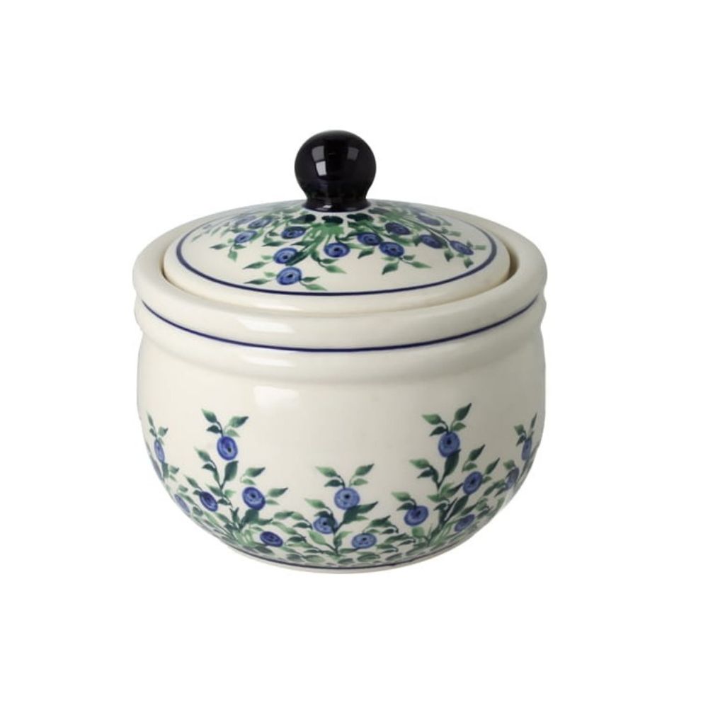 Pojemnik z pokrywką 750 ml dek. 1208 - Bolesławiec GU-1209/1208