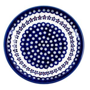 Talerz obiadowy 24 cm dek. 166a - Bolesławiec