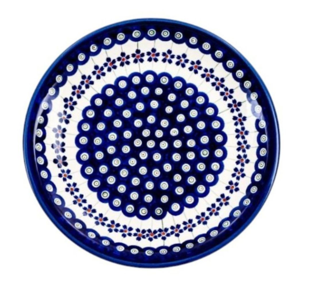 Talerz obiadowy 24 cm dek. 166a - Bolesławiec