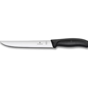 Nóż do porcjowania czarny 18 cm Victorinox - Swiss Classic