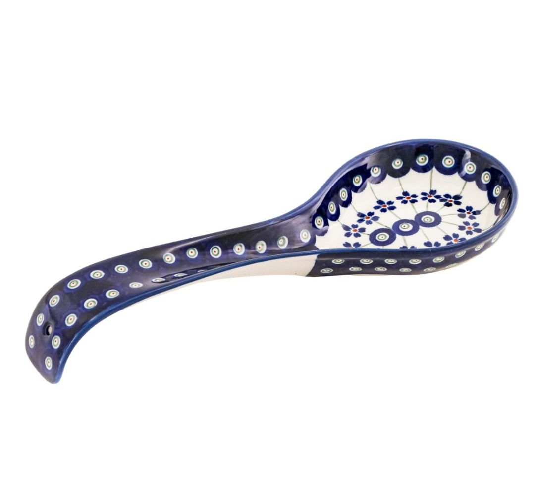 Podstawka pod łyżkę wazową 30 cm dek. 166a - Bolesławiec - obrazek 3