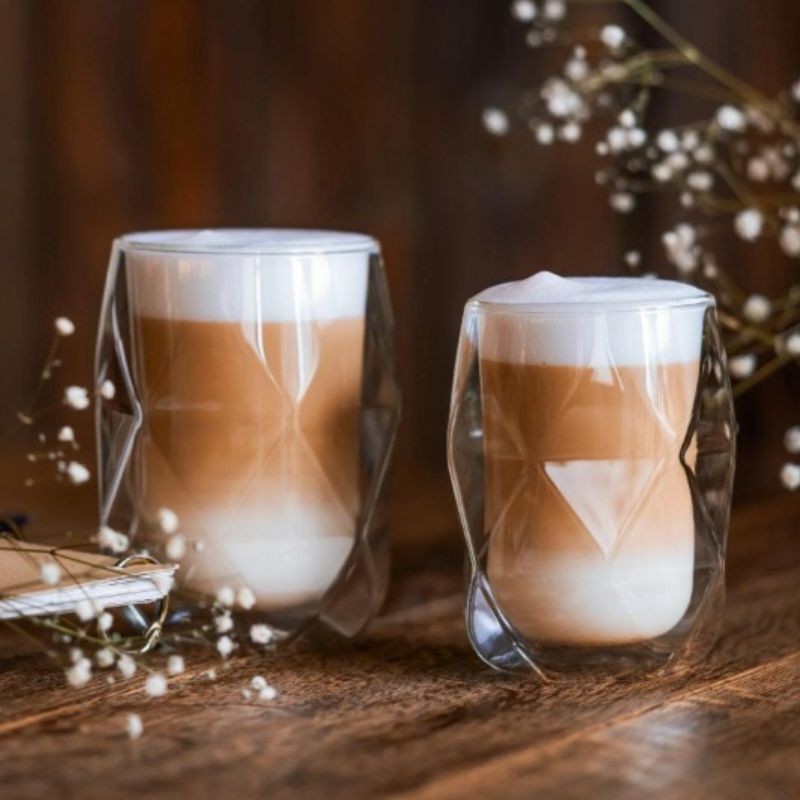 Komplet 2 szklanek z podwójną ścianką 250ml Vialli Design - Geo