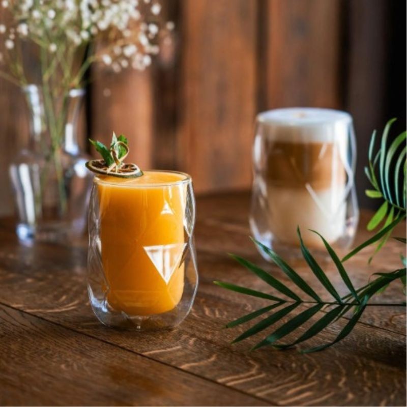 Komplet 2 szklanek z podwójną ścianką 350ml Vialli Design - Geo