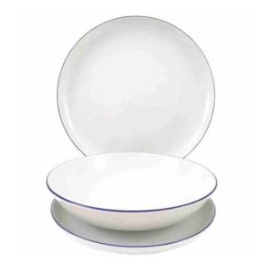 Komplet talerzy na 6 osób (18 el.) Bogucice - Base Blue 1235