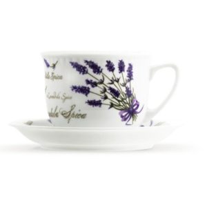 Kubek ze spodkiem 300 ml/16 cm Lubiana - Wiedeń Lawenda